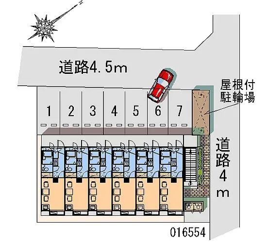 ★手数料０円★小牧市元町２丁目　月極駐車場（LP）